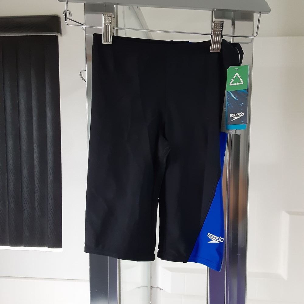 New! Speedo boys swimwear navy blue black